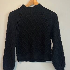 American Eagle Cropped Mock Neck Sweater